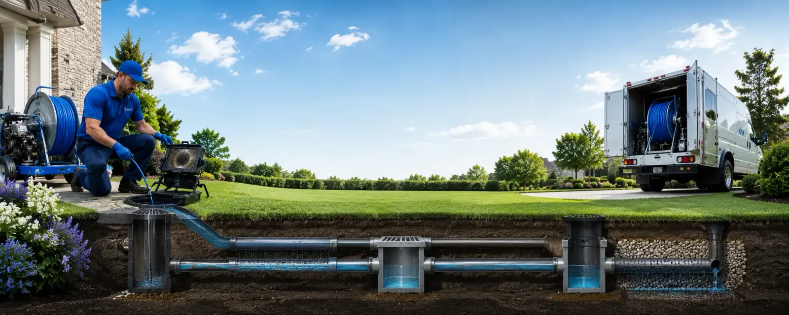 Outdoor drain cleaning information for Baldwinville, MA